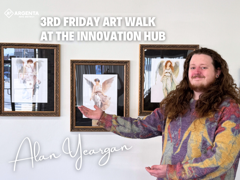 Alan Yeargan is the January 2025 featured artist inside the Innovation Hub's Art Gallery